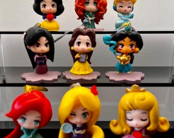 NEW Disney Cute Princess Child Friendly Seasonal Christmas Tree Decoration Hanging Character Decor Baubles Belle Ariel Cinderella Jasmine