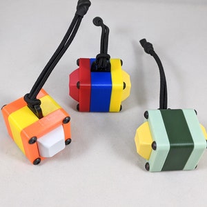 Click Brick Double Sided Two Key Switch Fidget Toy
