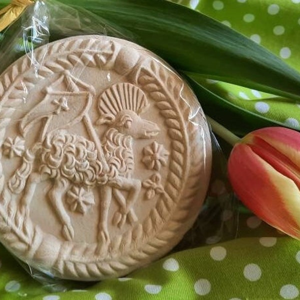 Osterlamm 12cm Die letzte 5 sind zu Dienstag früh versandfertig! Agnus Dei feinste Springerle Ostern Plätzchen Kekse handmade Orange