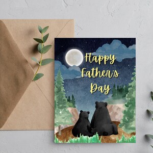 Bonne fête des pères, papa ours, carte, occasion spéciale, n’importe quelle raison carte de papa