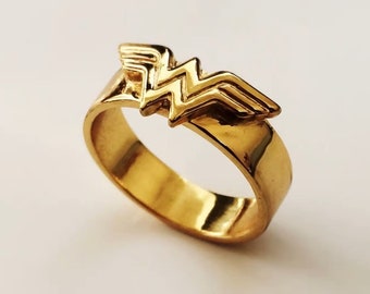 Details about   Fantasy Super Heroin Wonder Woman Inspired Wedding Ring Womens Superhero Jewelry