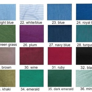 Linen Blouse Short Sleeve, Unique Linen Top, Side Tie Summer Shirt, Linen Clothing For Women, Blue Linen Top image 6