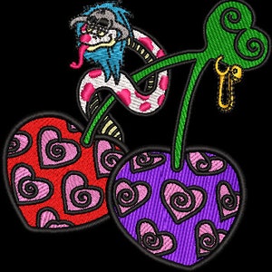 Fruit anime embroidery design file
