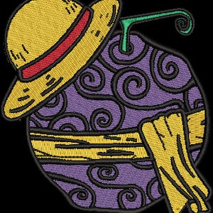 Fruit anime embroidery design file