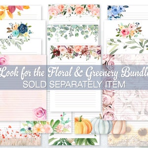Printable Stationery, Poppies Letter Writing Paper, Spring Stationary ...