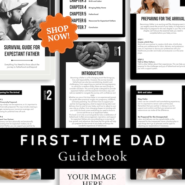 First-time Dad Guide |  Expecting Dad-to-be Guide | Gift for New Dad | All-in-one Expectant Father Tips | Survival Guide Dad