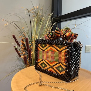 Colección de bolsos de cuentas kente hechos a mano de Asake: perfectos para cualquier ocasión, bolso de mujer