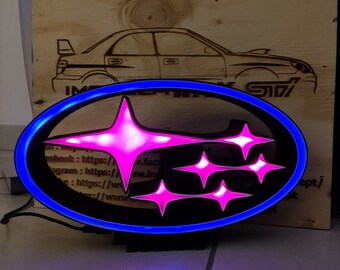 SUBARU 電光看板 Subaru Car LED Neon Sign -Holiday Gift, Garage Decor Gift