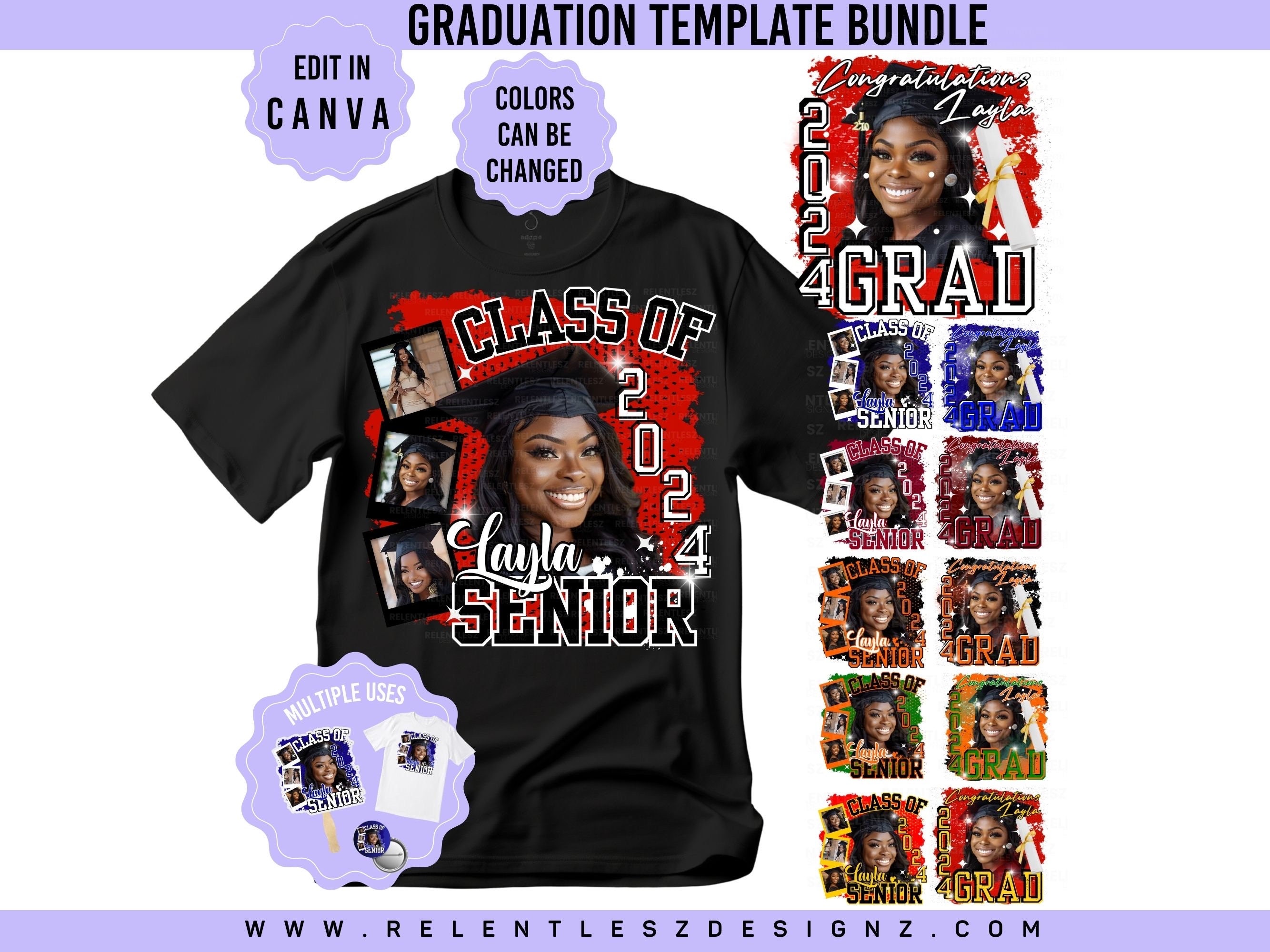 Graduation Design Out Graduation Design Template Bundle, Editable in Canva (PDF) - Etsy