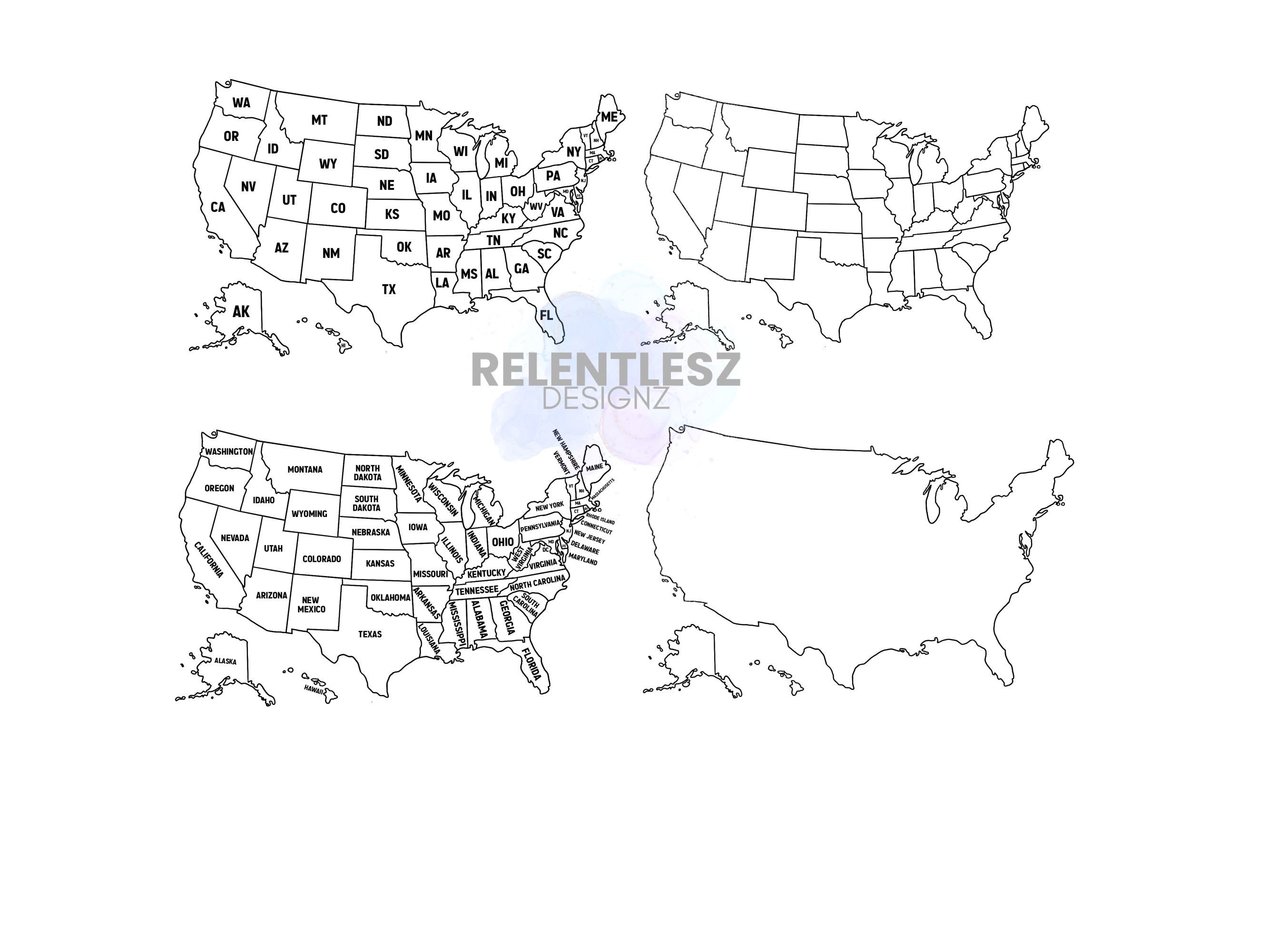 Small Business Sales Order Map Tracker Coloring Sheet Pages, Growing