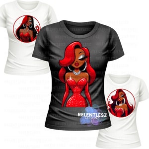 Afro woman melanin seductive Jess The Rabbit Iced Out Bling brown skin girl 3pack PNG Vector Clipart