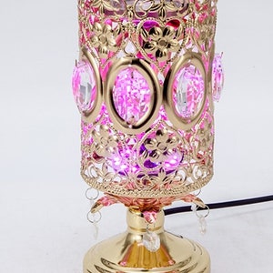 Limited Edition Zandi Land Double Wax Warmer - Pink with Crystal Knobs