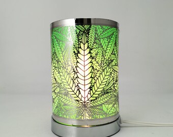 Marijuana Leaves Burner, Touch Lamp, Oil Burner