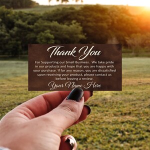 Rectangulaire personnalisé Merci pour vos cartes de visite - Chocolat noir Rectangle personnalisé - Petite entreprise - Emballage de produit etsy Reviews