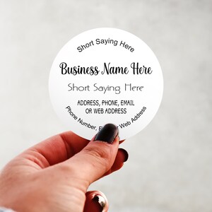 Custom Business Stickers -Small Business Thank You Glossy Round Labels -Printed Personalized Product Packaging -Logo -Small and Large