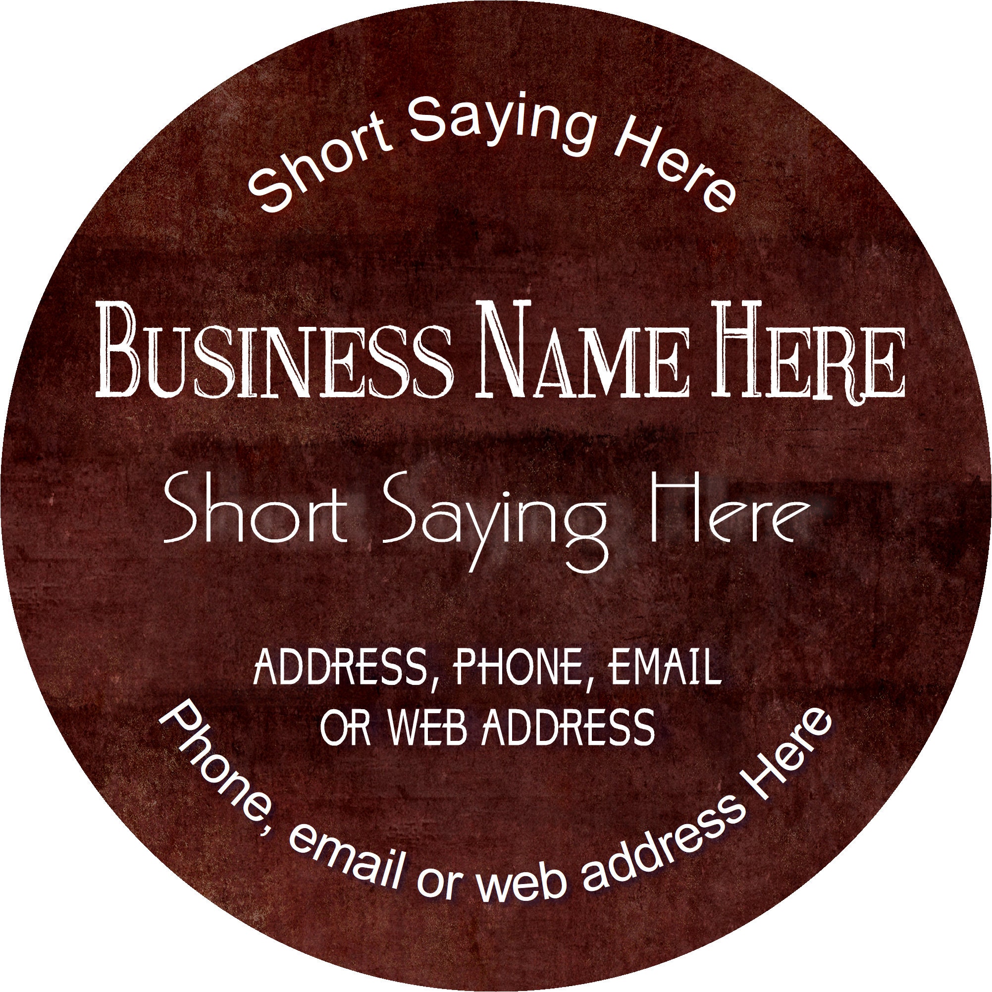 Custom Business Stickers – Glossy Round Labels, Earth Tones - Etsy