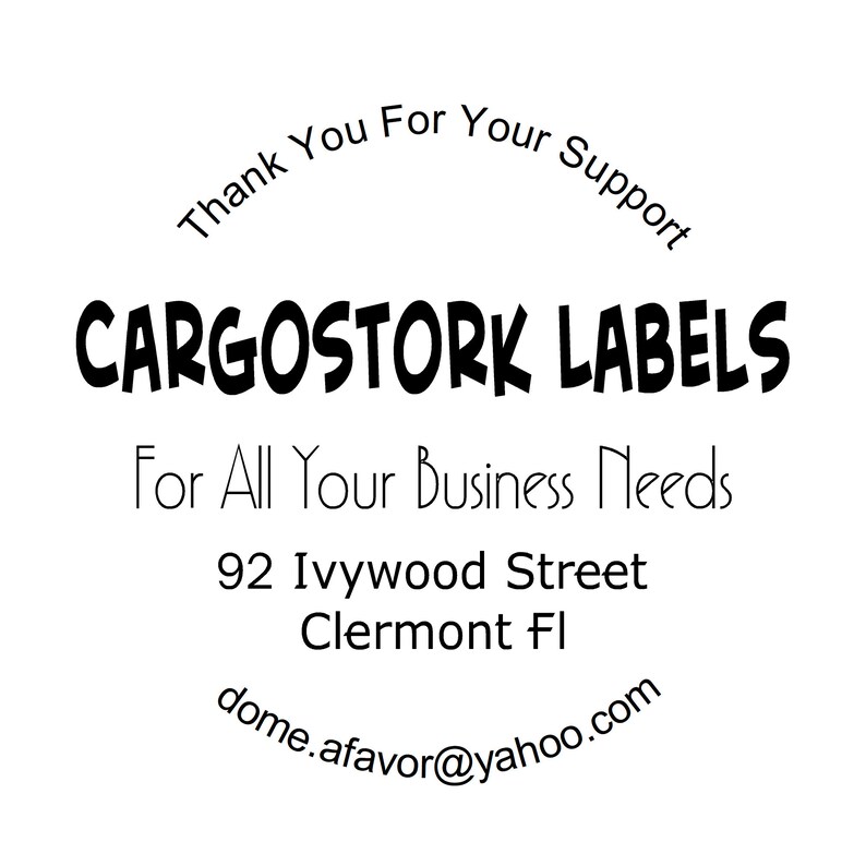 Custom Glossy Round Business Stickers – Personalized Logo Labels - Etsy