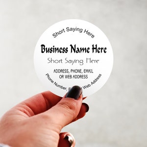 Custom Business Stickers -Small Business Thank You Glossy Round Labels -Printed Personalized Product Packaging -Logo -Small and Large