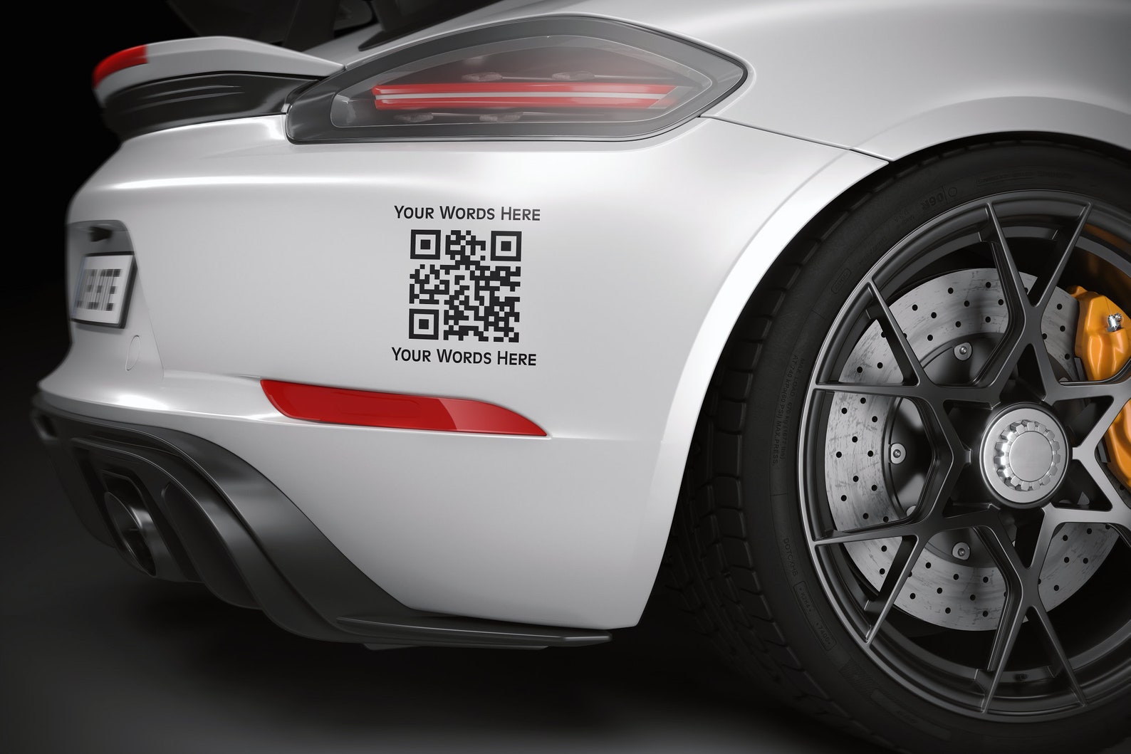 Custom QR Code Decal, Business Decal, Custom QR Code Vinyl Car Decal