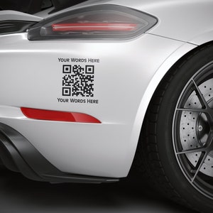Custom Car Sticker and Business Name Vinyl Decal Customized QR Code Stickers  and Your Logo for Wall Window Personalized Stickers - AliExpress