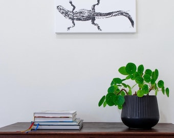 Digital Download of Gyotaku Alligator Art