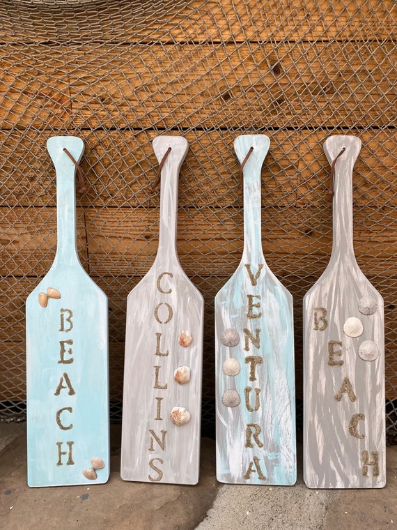 Painted Paddle Wall Decor 24 Choose Your Color Etsy