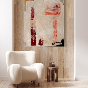 Large acrylic painting, abstract art, acrylic paint, canvas, unique, 100 x 120 cm