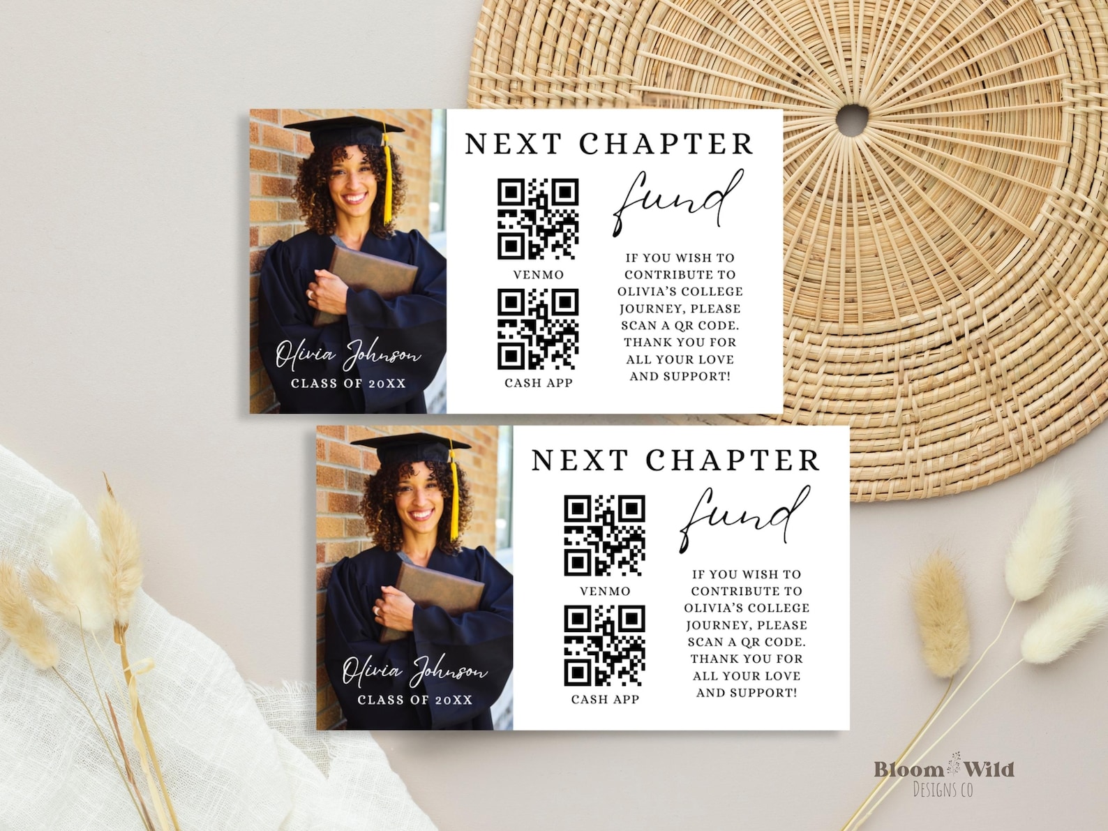 Next Chapter Graduation Insert Card, Graduation Announcement Insert for ...