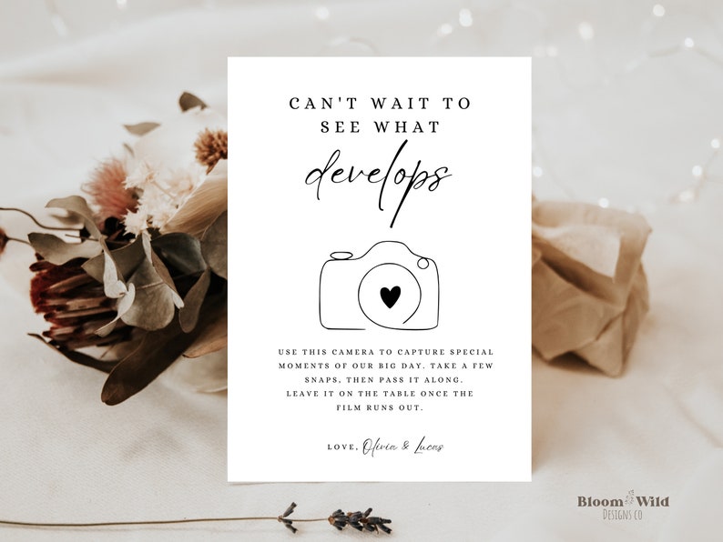 Wedding Disposable Camera Sign Can t Wait To See What Develops wedding-disposable-camera-sign-can-t-wait-to-see-what-develops