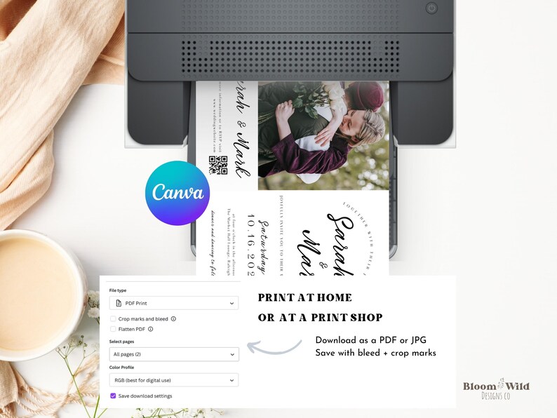 Minimalist Save the Date With QR Code Wedding Save the Date Etsy