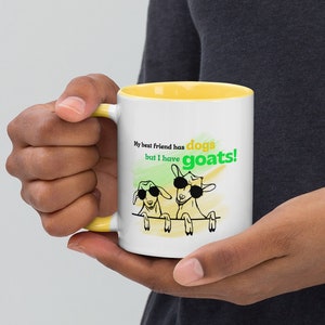 I Have Goats Coffee Mug • Goats v. Dogs Coffee Mug • Personalized Goat Coffee Mug • Goat Gift Mug • Coffee Lover Ceramic Mug • Goat Lover