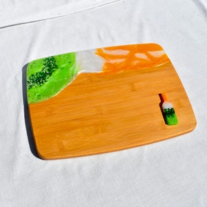 Irish Tri-color Charcuterie Board  • Irish Flag Inspired Cheese Board • St. Patrick’s Day Cutting Board
