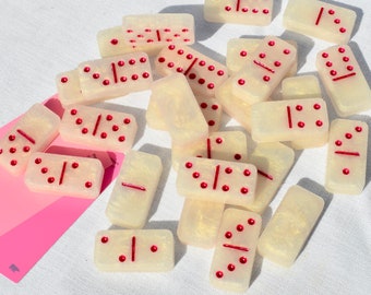 Dominoes for Her • Personalized Dominoes Gift • Girl's Night Dominoes Set • Domino Lover Gift  • Made-to-Order Dominoes • Dominoes Gift