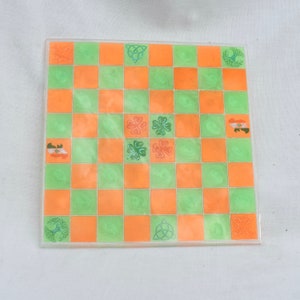 Irish Themed Chess Set Gift • St. Patrick’s Chess Set • Irish Tri-color ...