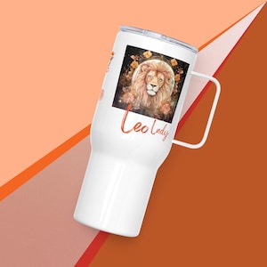Leo Birthday Travel Mug • Personalized Leo Mug Gift for Her• Leo Zodiac Travel Mug • Zodiac Mug • Personalized Leo Travel Mug