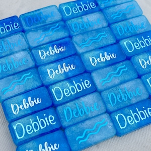 Personalized Domino Gift Set • Custom Dominoes • Birthday Dominos • Made-to-Order Dominoes • Gift for Her • Dominoes Set • Resin Dominoes