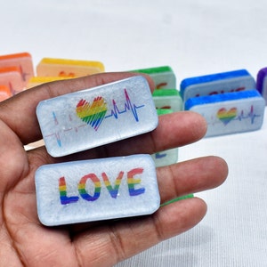 LGBTQ Dominoes • LGBTQ+ Domino Set • Rainbow Dominoes • Personalized Dominoes• LGBTQ Gift • Gay Pride Dominoes • Celebrate Pride Month Gift