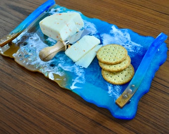 Ocean Themed Serving Tray - Coastal Serving Tray – Beach Serving Tray – Personalized Ocean Tray –Serving Tray - Vanity Tray – Jewelry Tray