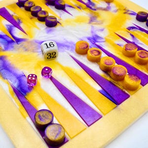 Backgammon Set Gift, Custom Backgammon Set, Engraved Backgammon Set, Made-to-Order Backgammon Set, Personalized Backgammon Gift for Him Her