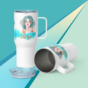 Virgo Tumbler • Virgo Birthday Travel Mug • Custom Virgo Gift for Her• Virgo Zodiac Mug • Virgo Coffee Mug • Personalized Virgo Travel Mug