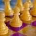 Custom Purple & Gold Chess/checker Board Game Set - Etsy