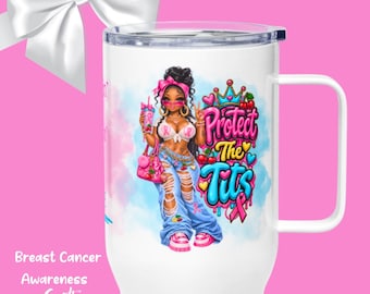 Personalized Breast Cancer Awareness Mug, Cancer Support Mug, Breast Cancer Gift, Pink Cancer Awareness Mug, Breast Cancer Survivor Gift