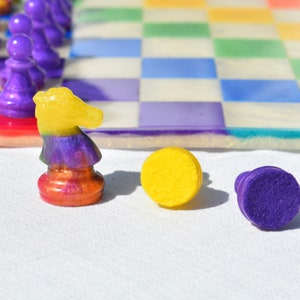 Rainbow Chess Set • LGBTQ Chess Set • Pride Month Chess Game • Custom ...