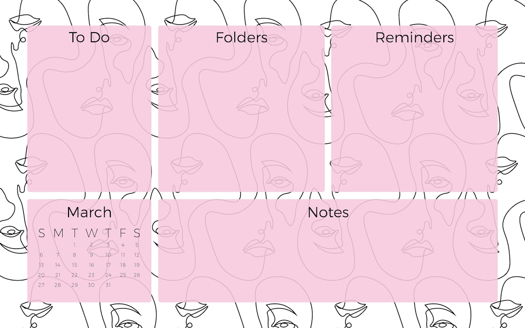 Abstract Minimalist Desktop Background Organizer Pack for Mac | Mac ...