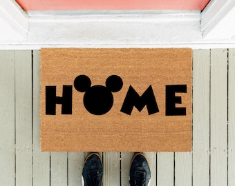 Mickey Home Kokos Fußmatte: Lustige Willkommensmatte