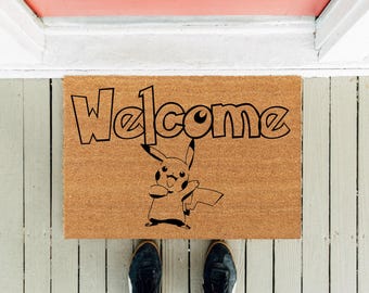 Funny Animation Welcome Mat: Video Game Doormat