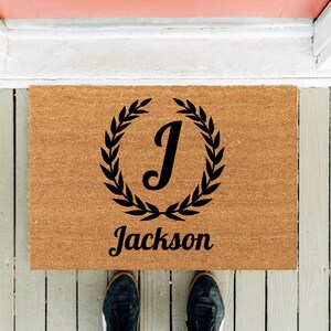 Monogram Doormat | Last Name Customized Doormat | Personalized Doormat | House Gift | Closing Gift | New Home Gift | Welcome Door Mat