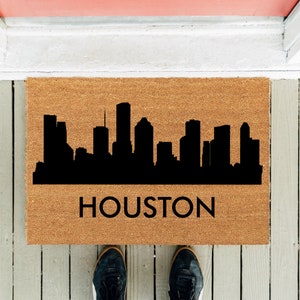 Houston Doormat | Welcome Doormat | Funny Doormat  | Homeowner Mat | New Home Gift | Housewarming Gift | Funny Gift | The Bayou City Rockets