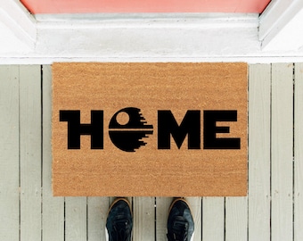 Death Star Doormat | Funny Homeowner Gift, Movie Entrance Rug