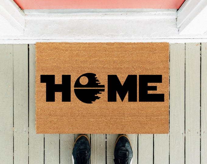 Death Star Doormat | Funny Homeowner Gift, Movie Entrance Rug